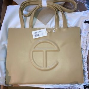 NWT Telfar Cream Medium Shopping Bag